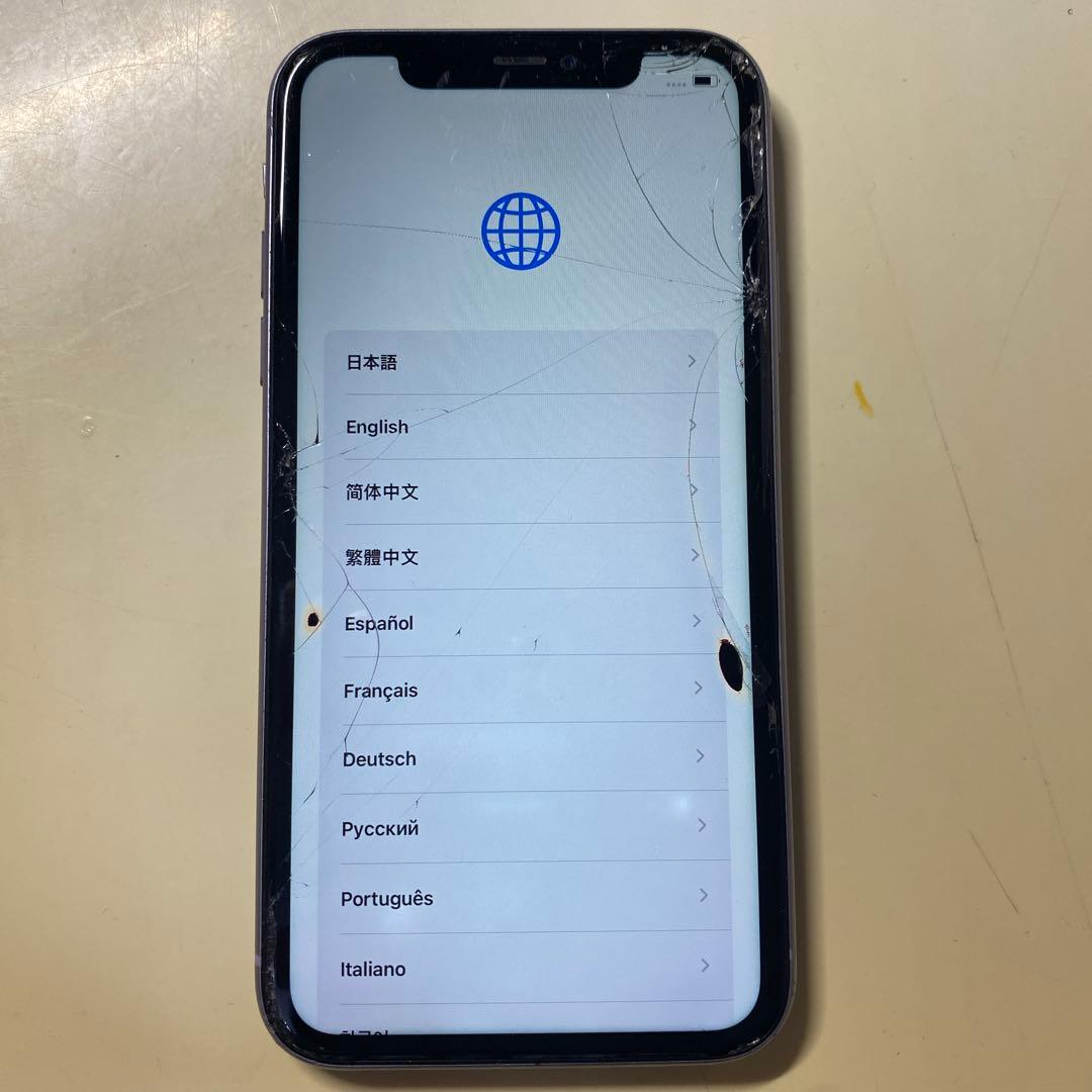 Apple iPhone 11 本体 パープル　ジャンク