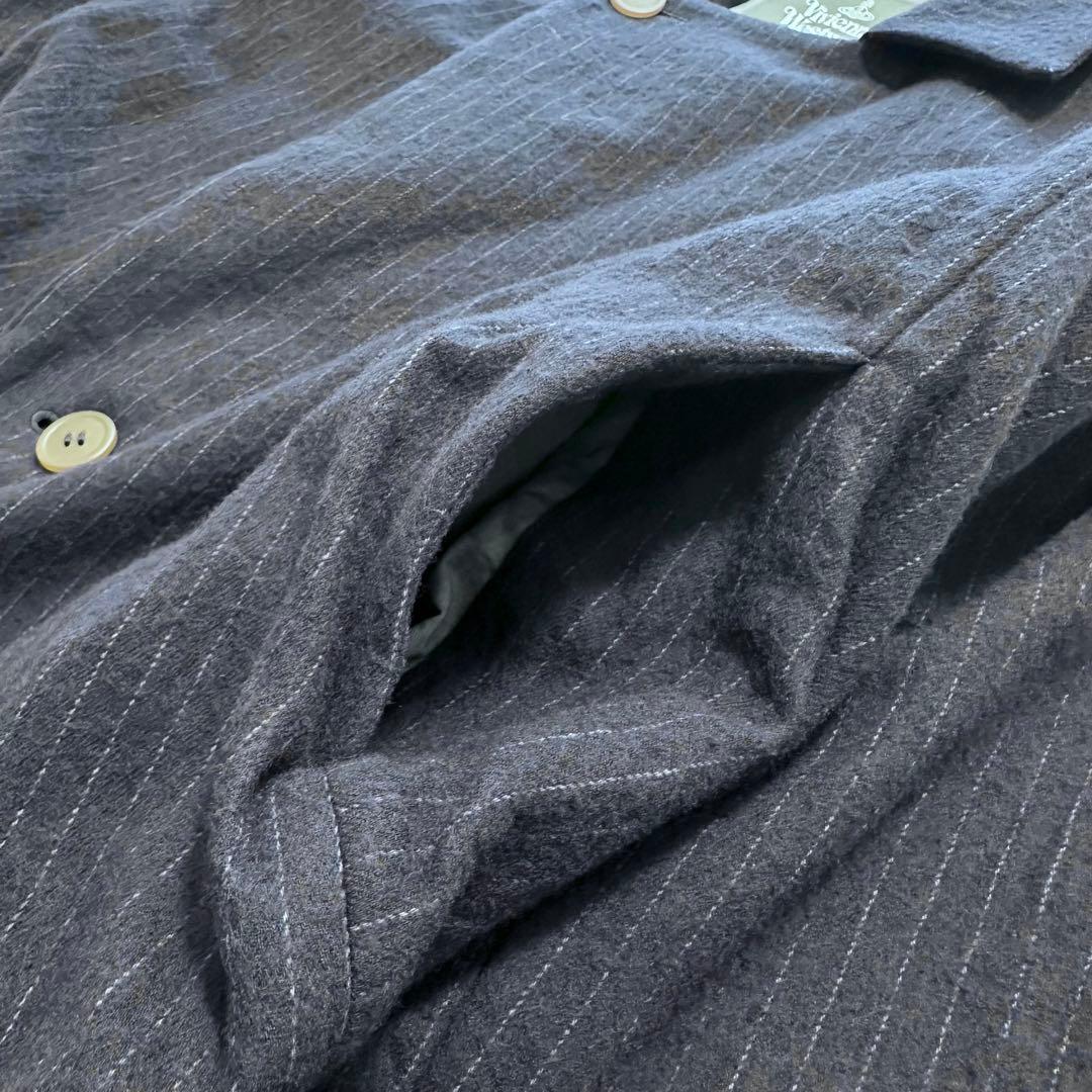 現行品✨ヴィヴィアンウエスドウッドマン プレッジ ストライプジャケット 紺 44