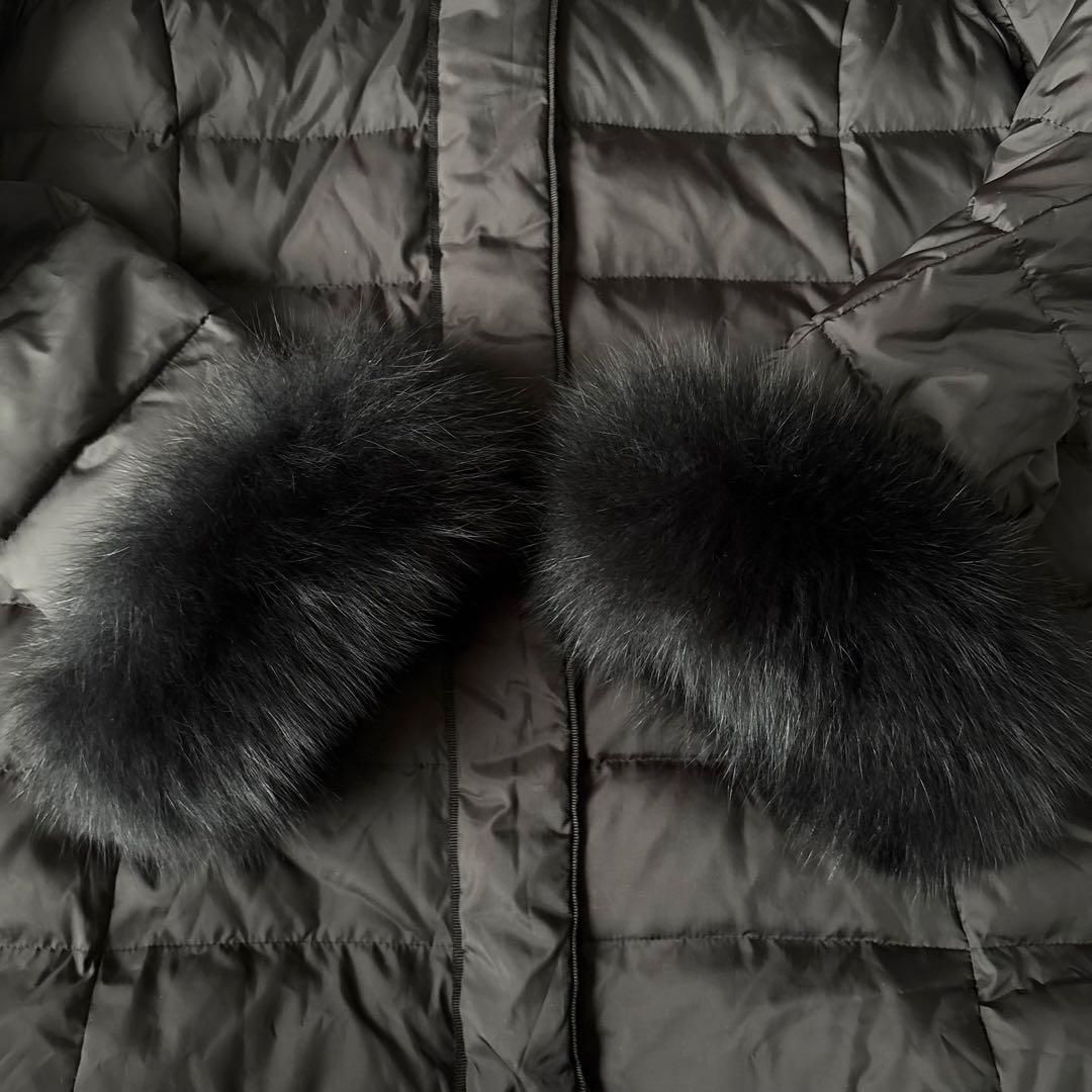 Chesty フォックスファー 4way ダウンコート ベスト可 黒 サイズ0