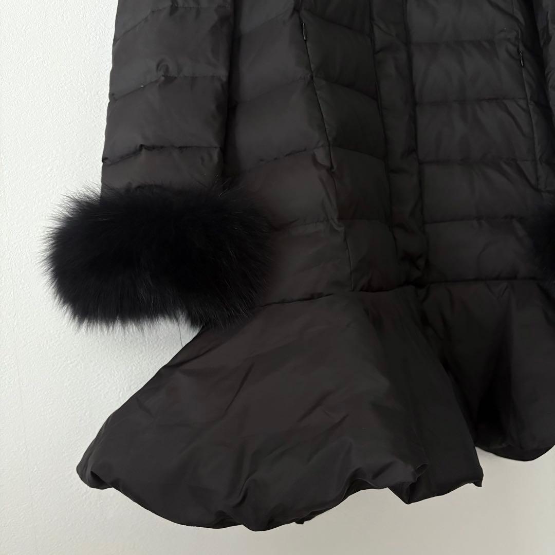 Chesty フォックスファー 4way ダウンコート ベスト可 黒 サイズ0