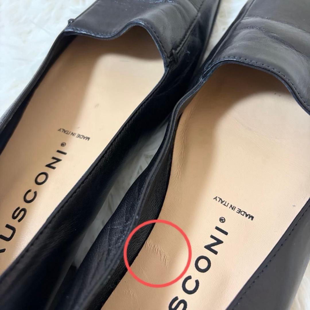 【完売品】FABIO RUSCONI スクエアトゥ パンプス イタリア製 38