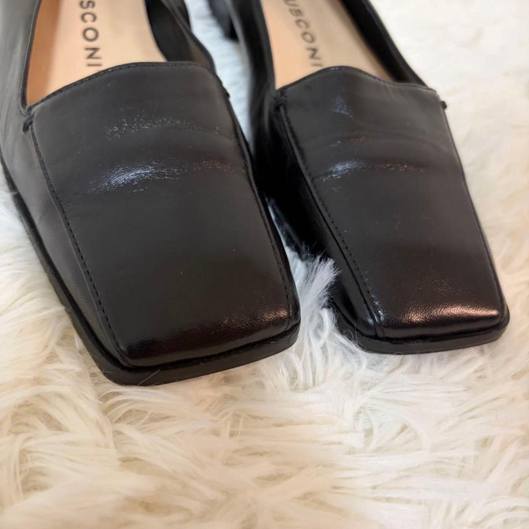 【完売品】FABIO RUSCONI スクエアトゥ パンプス イタリア製 38