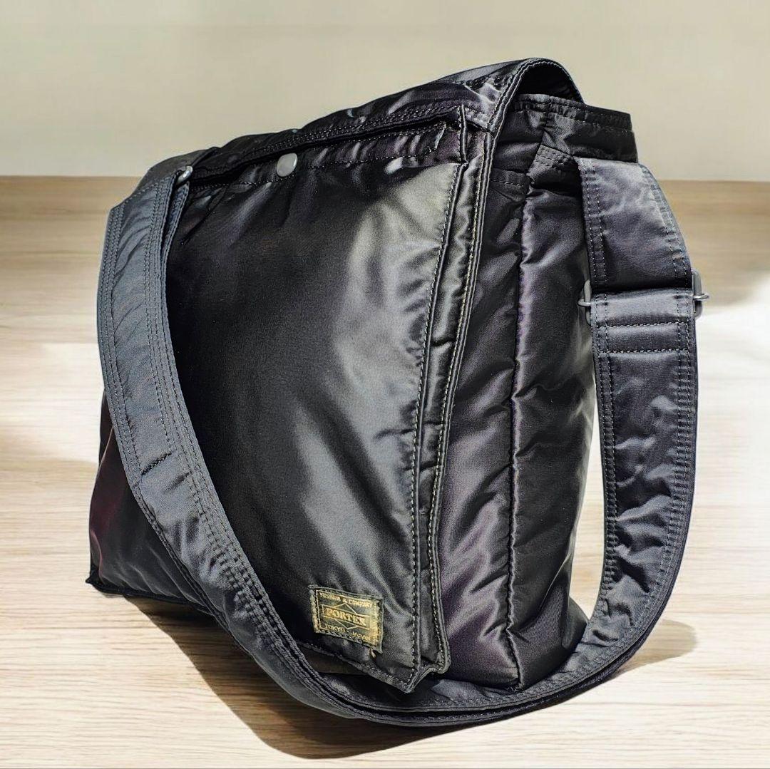 PORTER ポーター タンカー 縦型 ショルダーバッグ ブラック