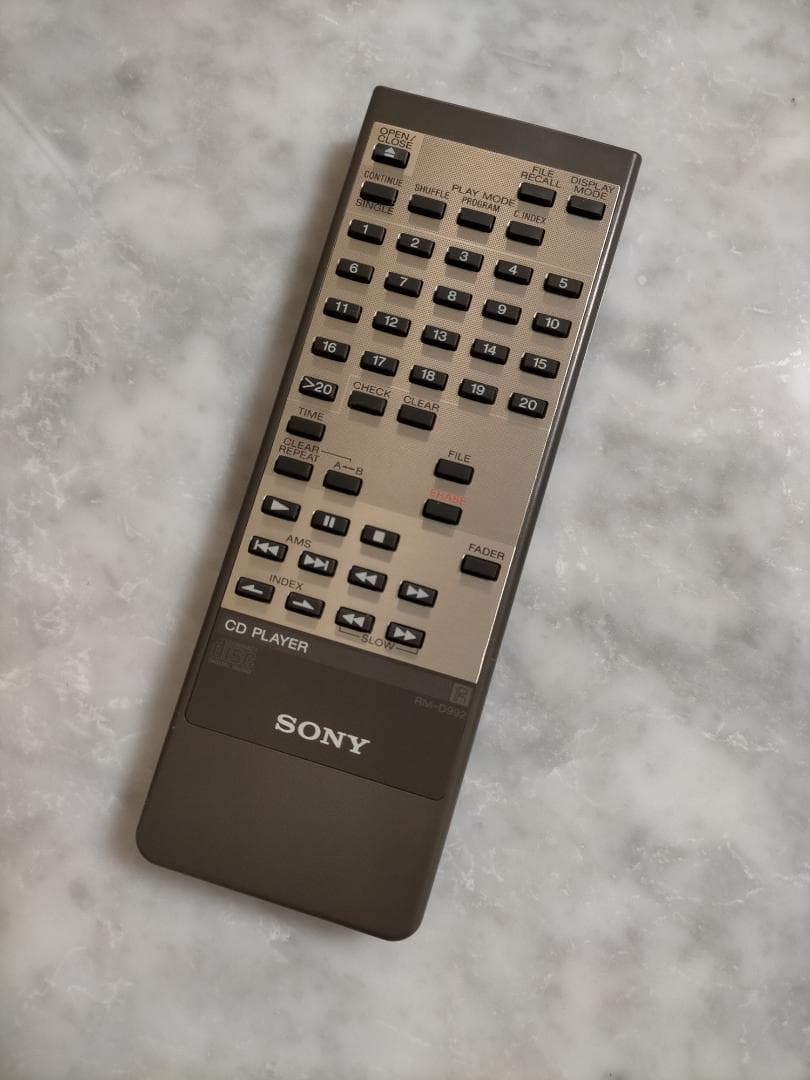 SONY(ソニー) CD用リモコン(remote) 適応機種：CDP-X7ESD