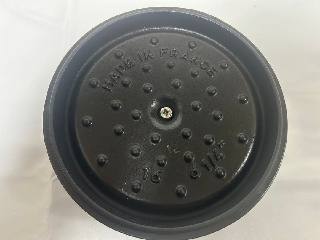 ストウブ ココット ラウンド 16cm ルミナスブルー【中古】