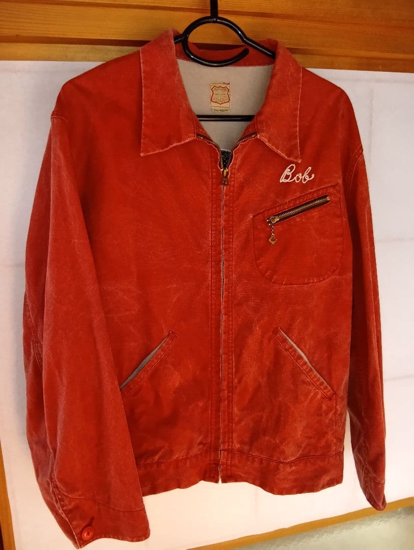 CAT'S PAW 赤 ジップアップジャケット　トリズラー