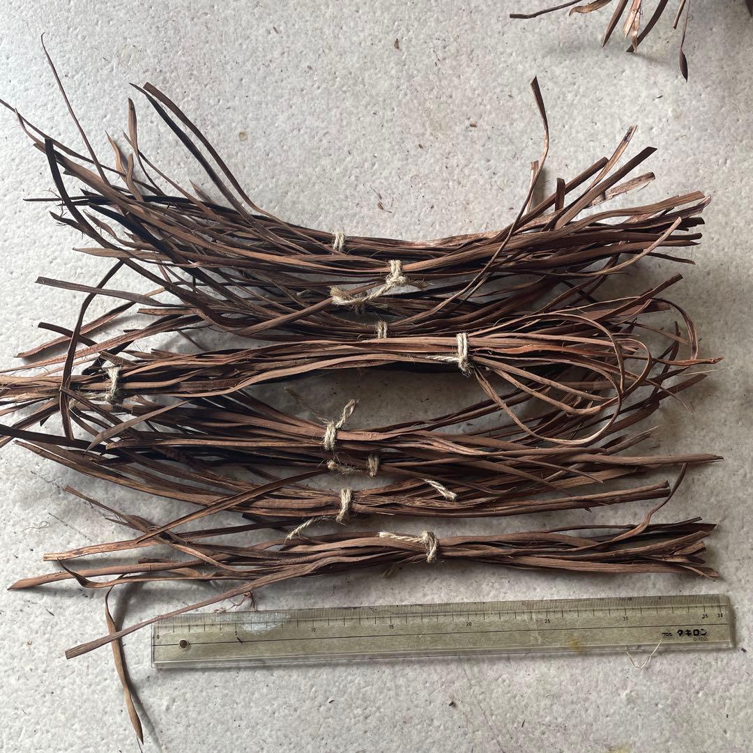 山葡萄　皮　約240本　幅6mm 長さ5cm以下