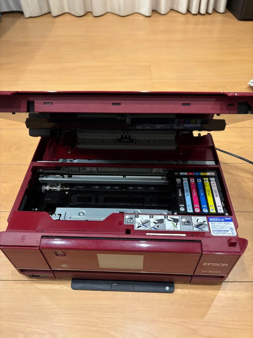 ジャンク品EPSON EP-805AR インクジェットプリンター 赤
