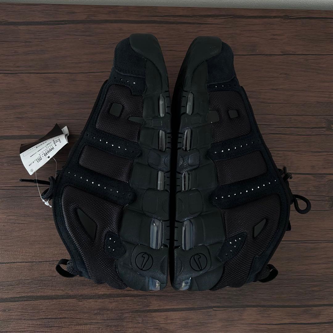 NIKE AIR MORE UPTEMPO LOW トリプルブラック　27cm
