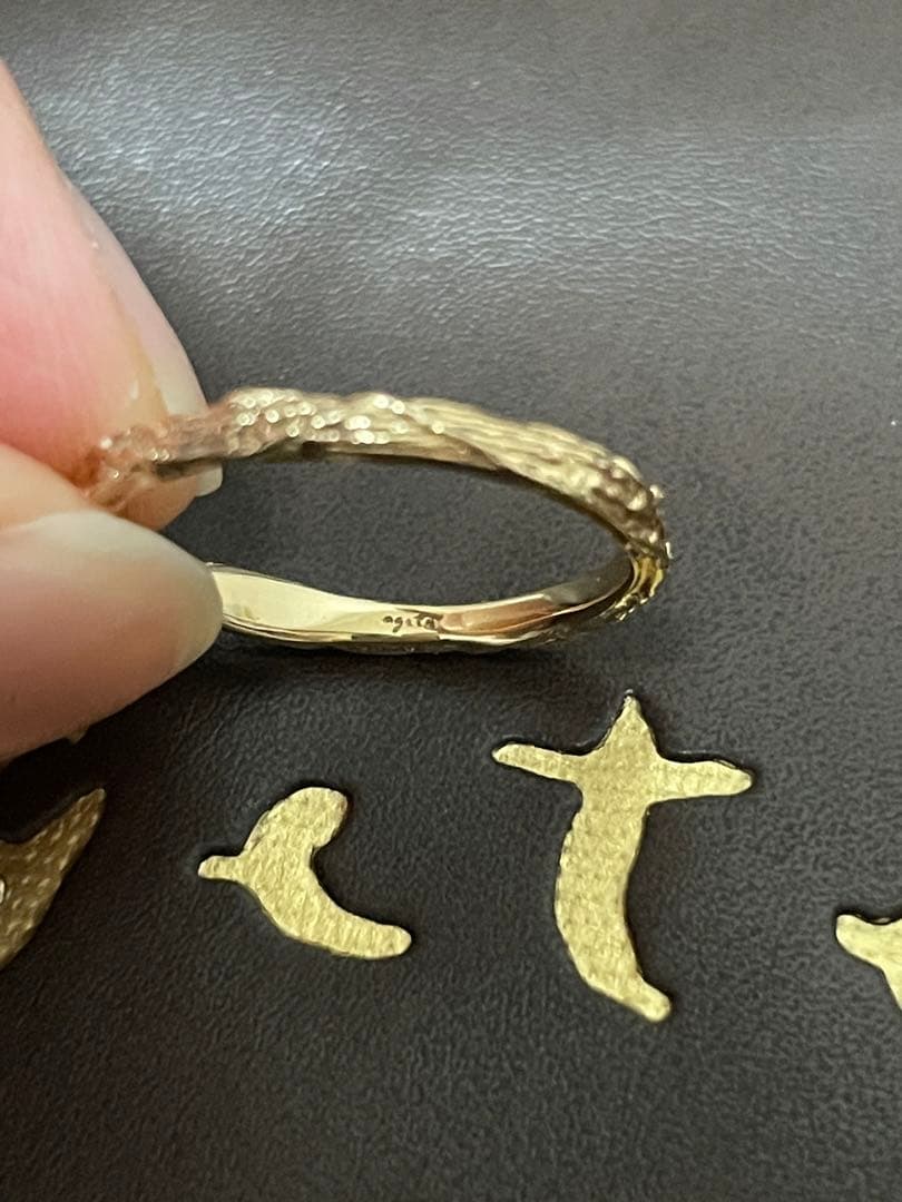 アガット agete K10 ダイヤリング 9号