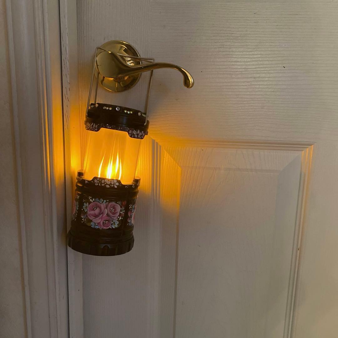 ジュエリーボックス　ランタン　懐中電灯　電子カイロ　防犯ブザー　薔薇　手描き