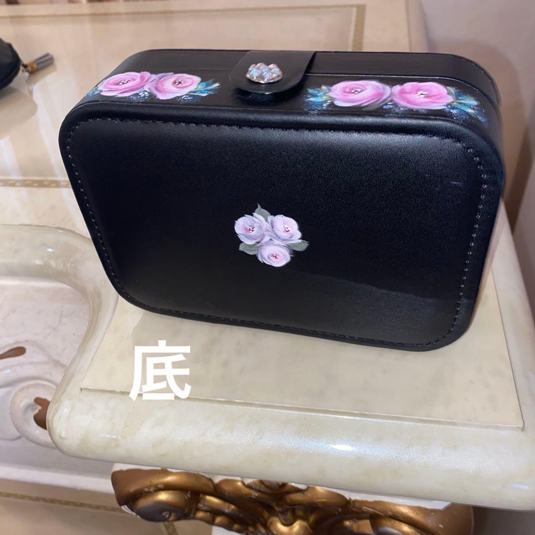 ジュエリーボックス　ランタン　懐中電灯　電子カイロ　防犯ブザー　薔薇　手描き