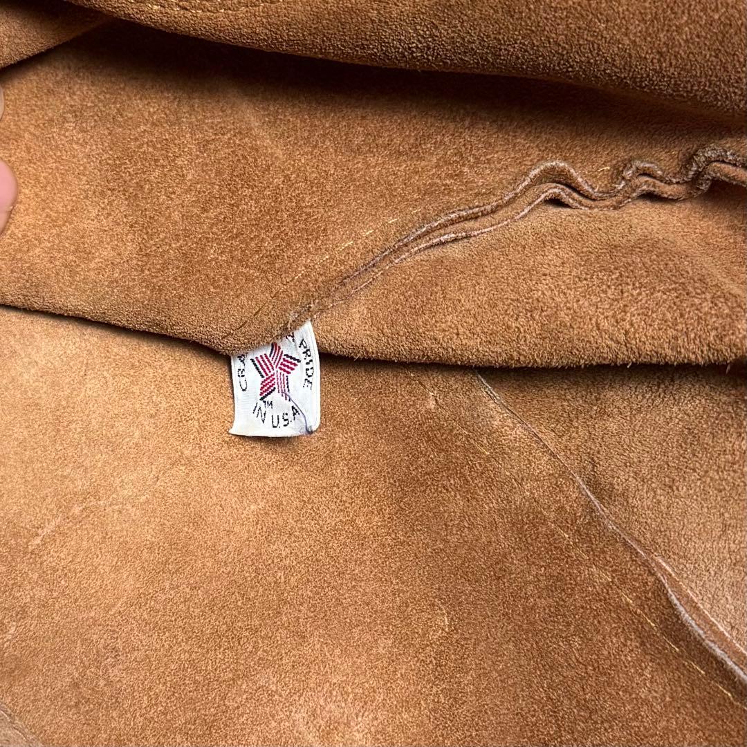 80s スエード レザー トートバッグ MADE IN USA ロングハンドル