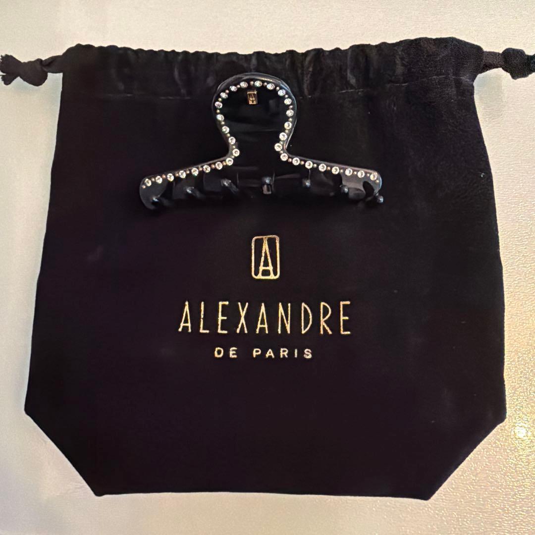 ALEXANDRE DE PARIS Mクリップ　ストーン付き　ヘアクリップ