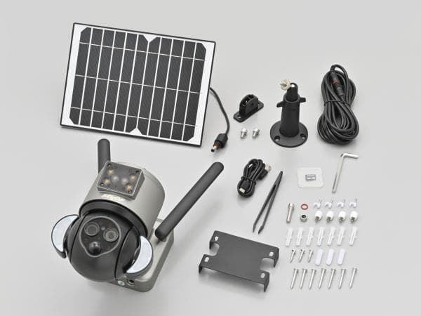 電源不要（60906）防犯ソーラーバッテリーセキュリティカメラ BDSC-12X