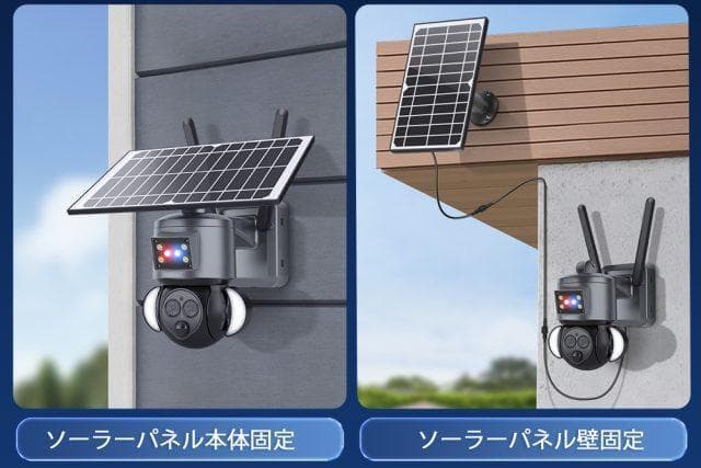 電源不要（60906）防犯ソーラーバッテリーセキュリティカメラ BDSC-12X
