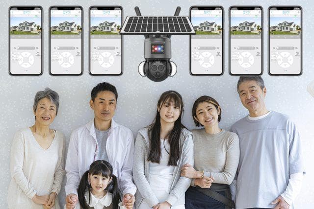 電源不要（60906）防犯ソーラーバッテリーセキュリティカメラ BDSC-12X