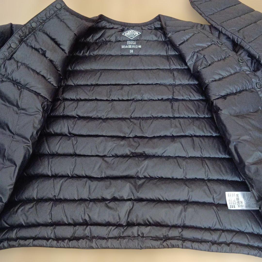 【美品】DANTON ダウン　フェザー　ブラック　38