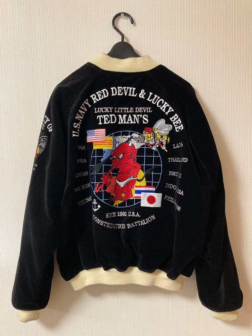 U.S. Navy Red Devil スカジャン　TEDMAN Lサイズ