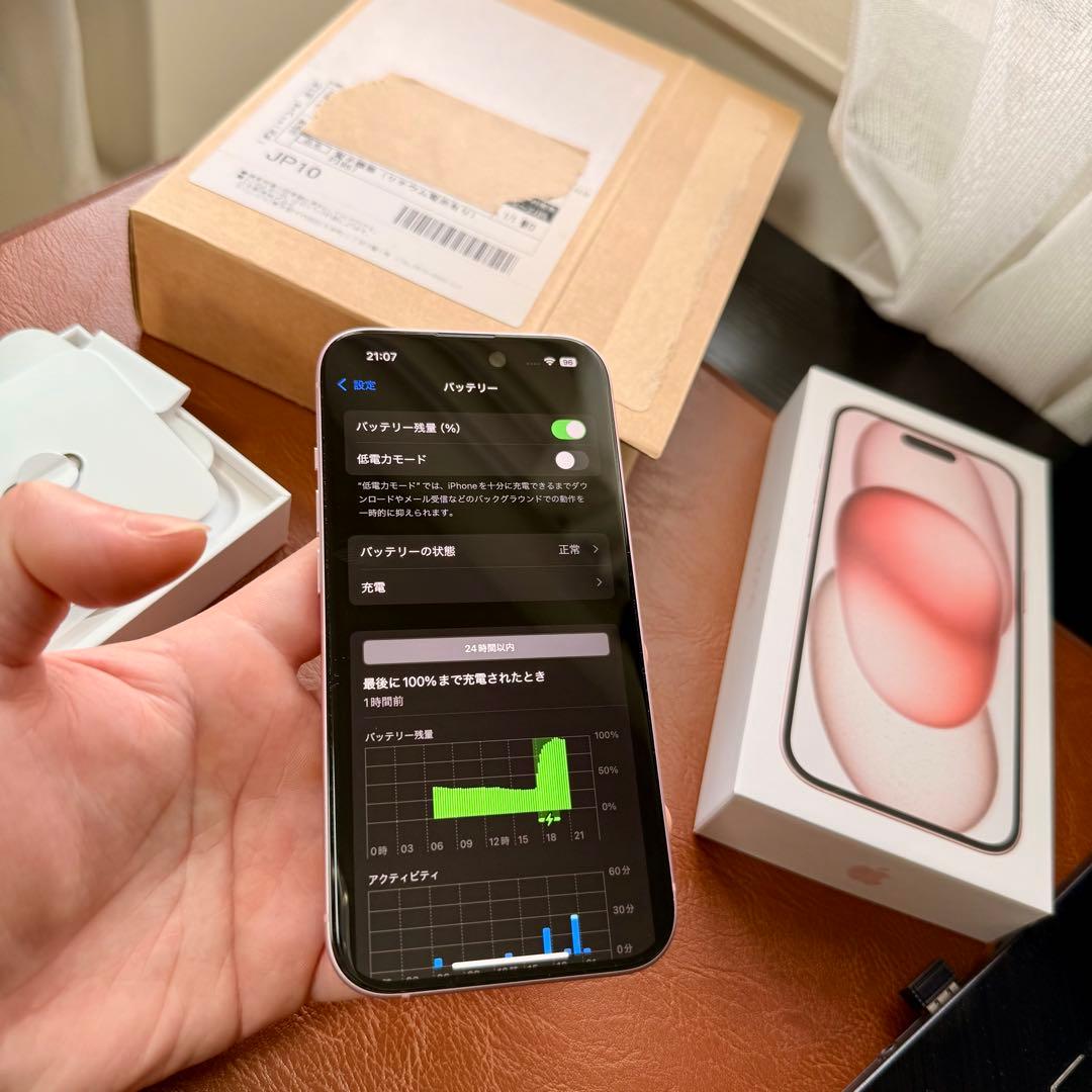 IPHONE 15 128GB PINK BT85% [美品]