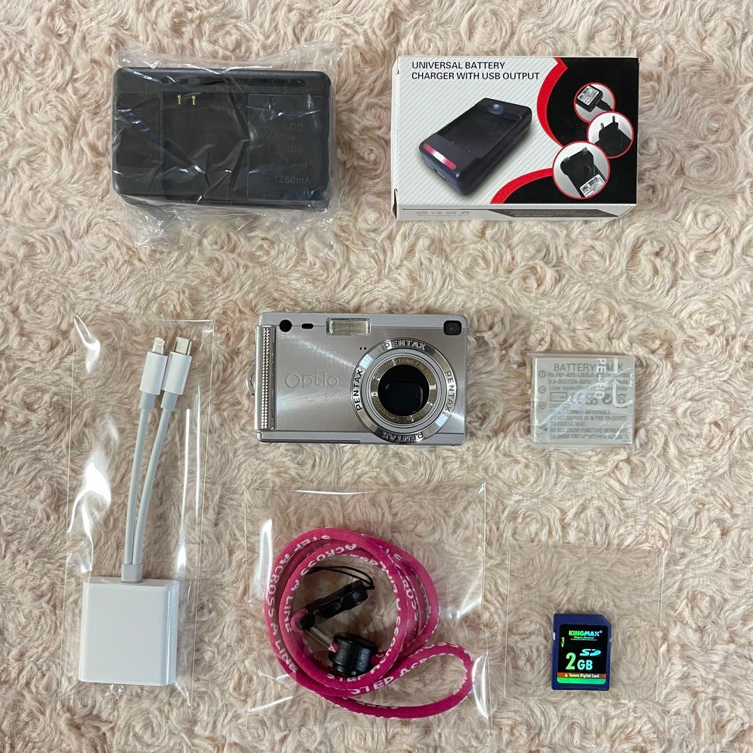 スマホ転送OK✨PENTAX Optio s5i✨動作確認済 可愛すぎるコンデジ