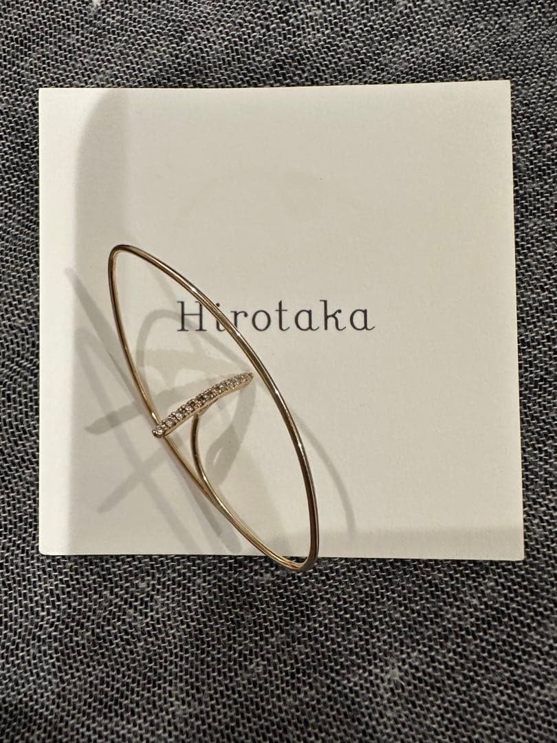 Hirotaka ゴールドフープピアス