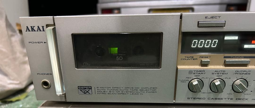 【ジャンク】AKAI アカイ GX-F51 ステレオカセットデッキ