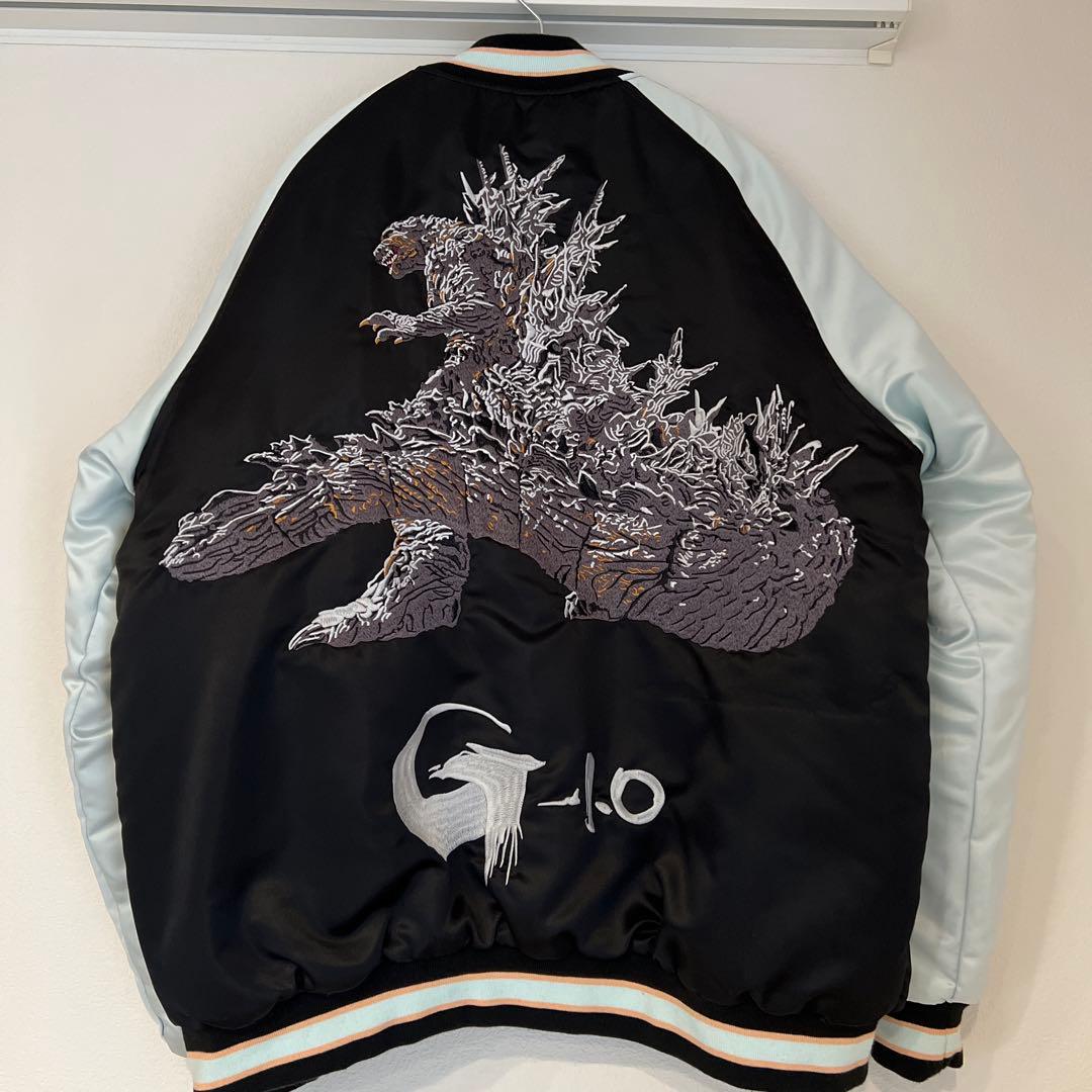 breeze 蓄光刺繍リバーシブル　スカジャン ゴジラ-1.0 Lサイズ