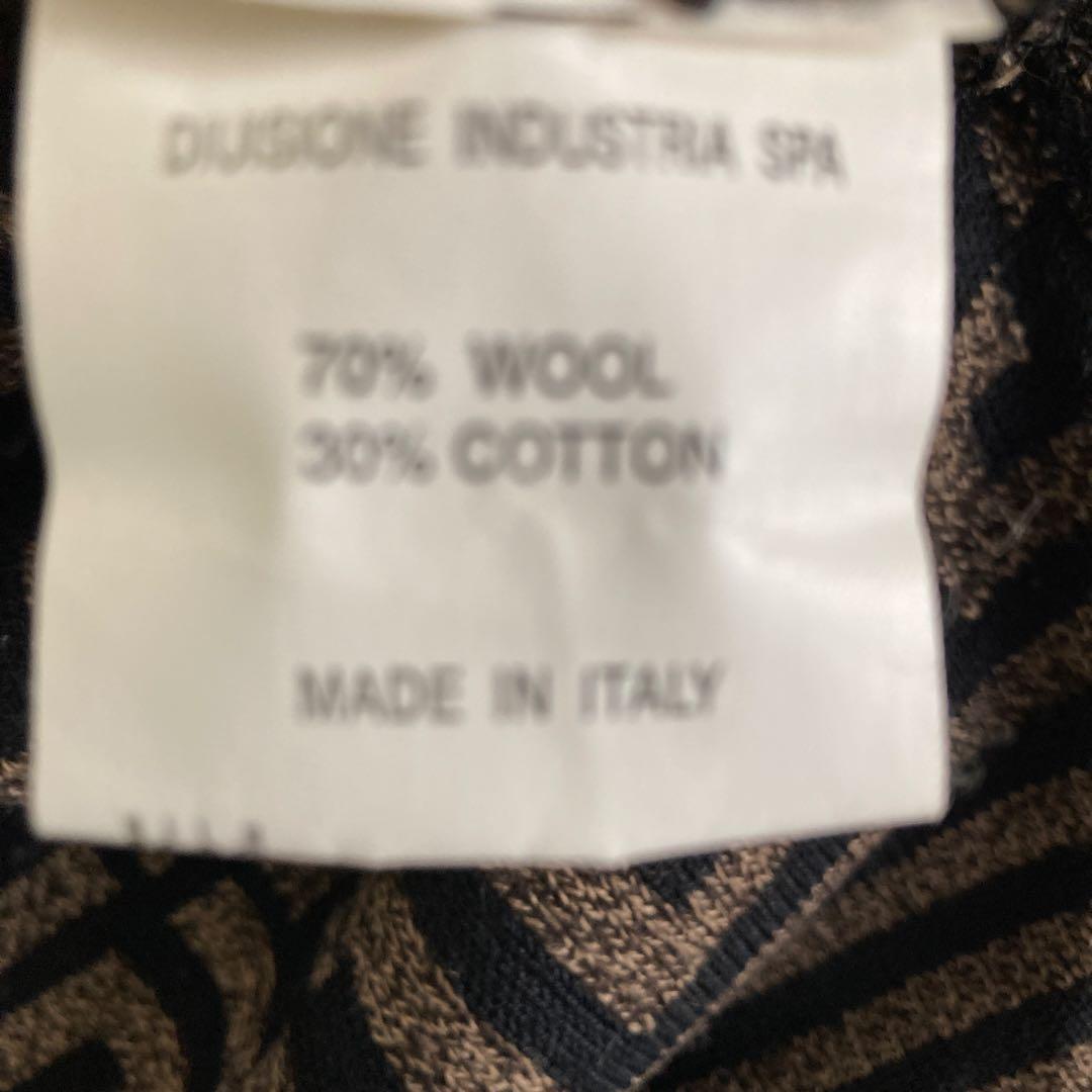 FENDI 長袖セーター ネイビー・ベージュ