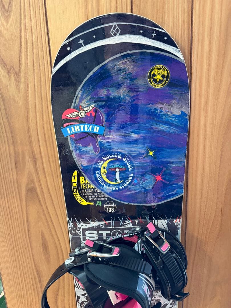 Lib Tech スノーボード 138cm ビンディング付きセット　ロッカー