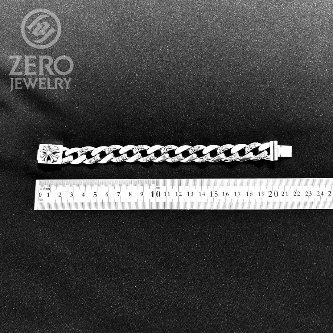 【⭐️週末限定★即日発送★925刻印】14リンク クロスボックス ブレスレット