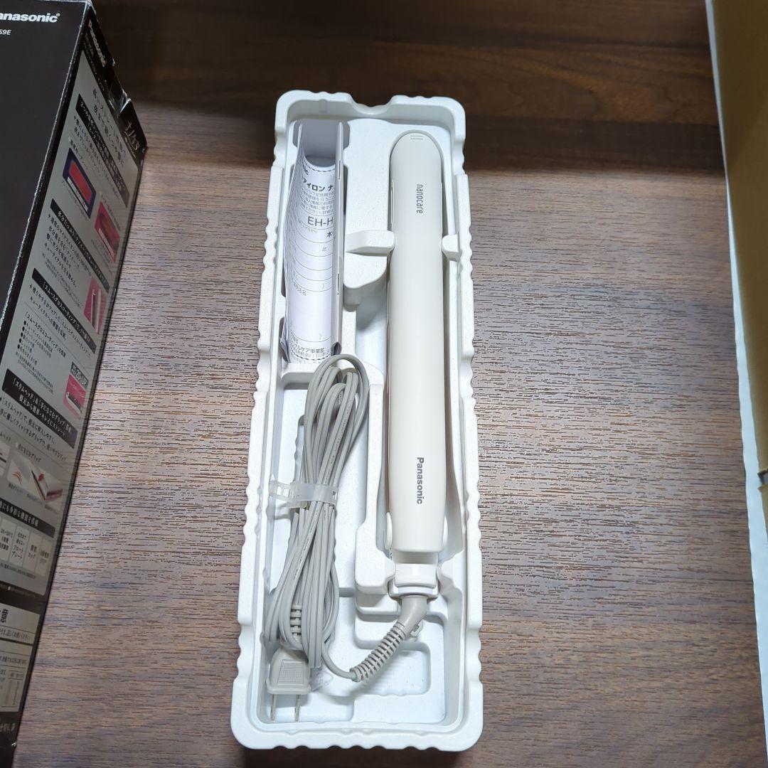 パナソニック ストレートアイロン ナノケア EH-HS9E ホワイト
