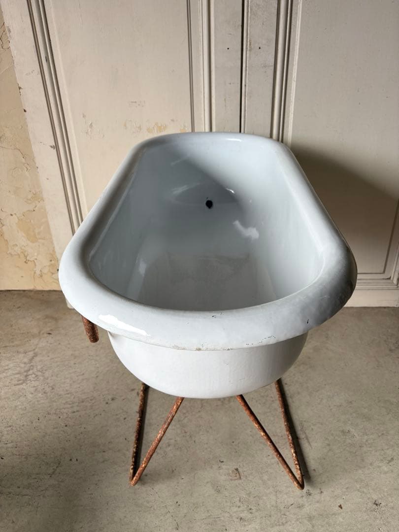 ベビーバス　ホーロー/アンティーク