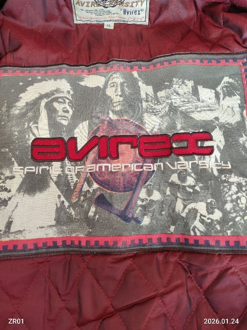 AVIREX varcityレザージャケット◆XL◆アヴィレックス◆大きいサイズ