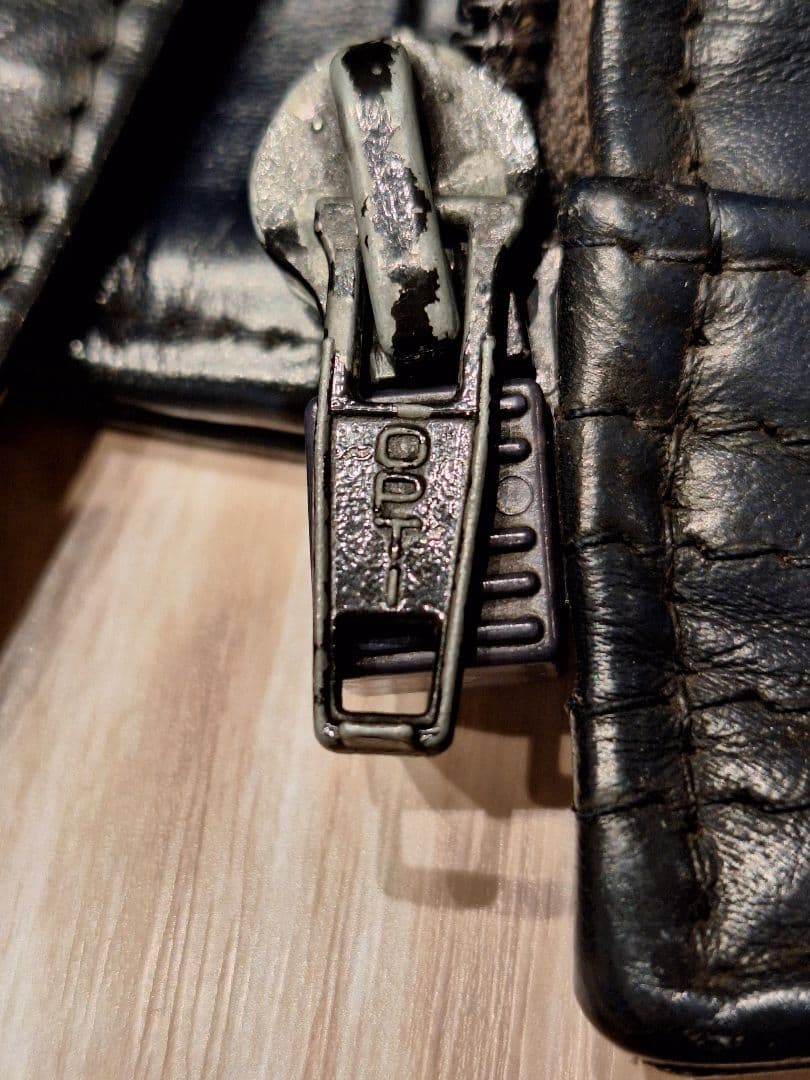 銀*花様 ルイスレザー ヨーロッパ ネイビー ダブル ビンテージ 70S ライダ