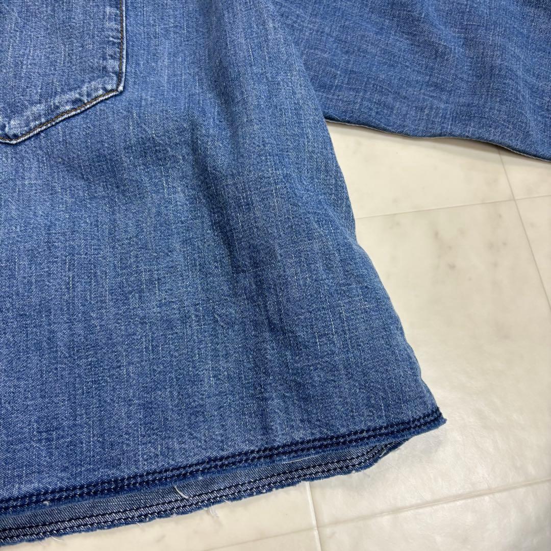 KIRA KIRA です★美品★ ライトオンスデニムクロップドシャツ