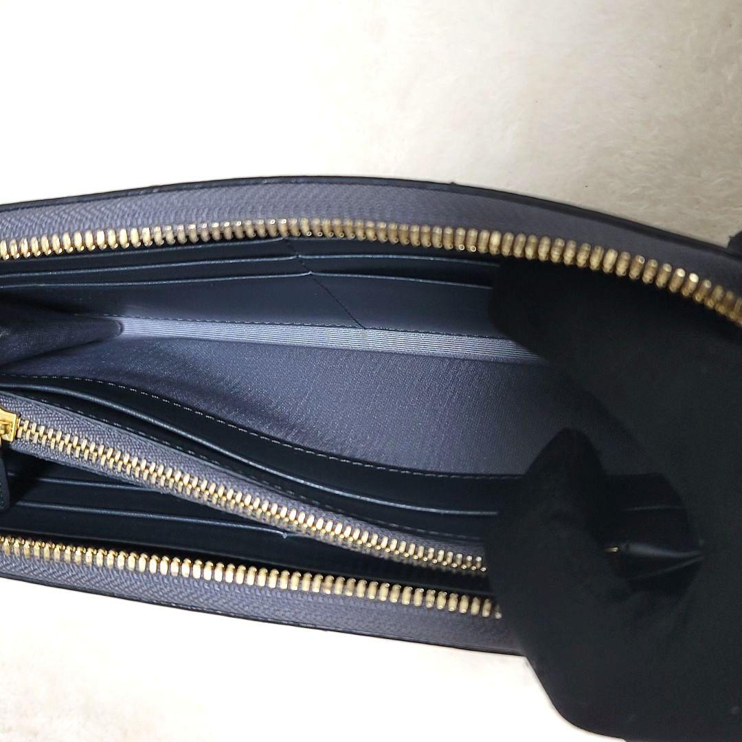 未使用 MCM 長財布 ロングウォレット ネイビー ラウンドジップ 付属品付き