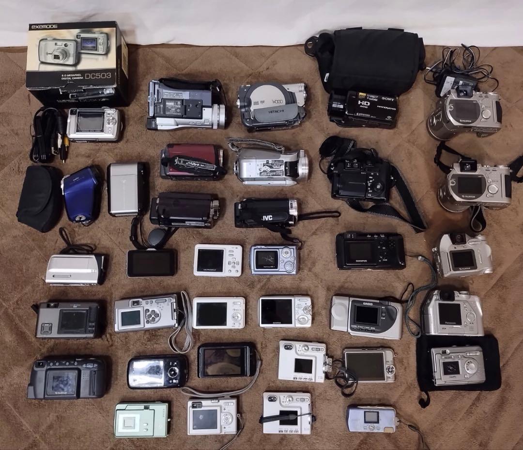 デジタルカメラ ビデオカメラ 大量 まとめ セット コンパクト コンデジ35台