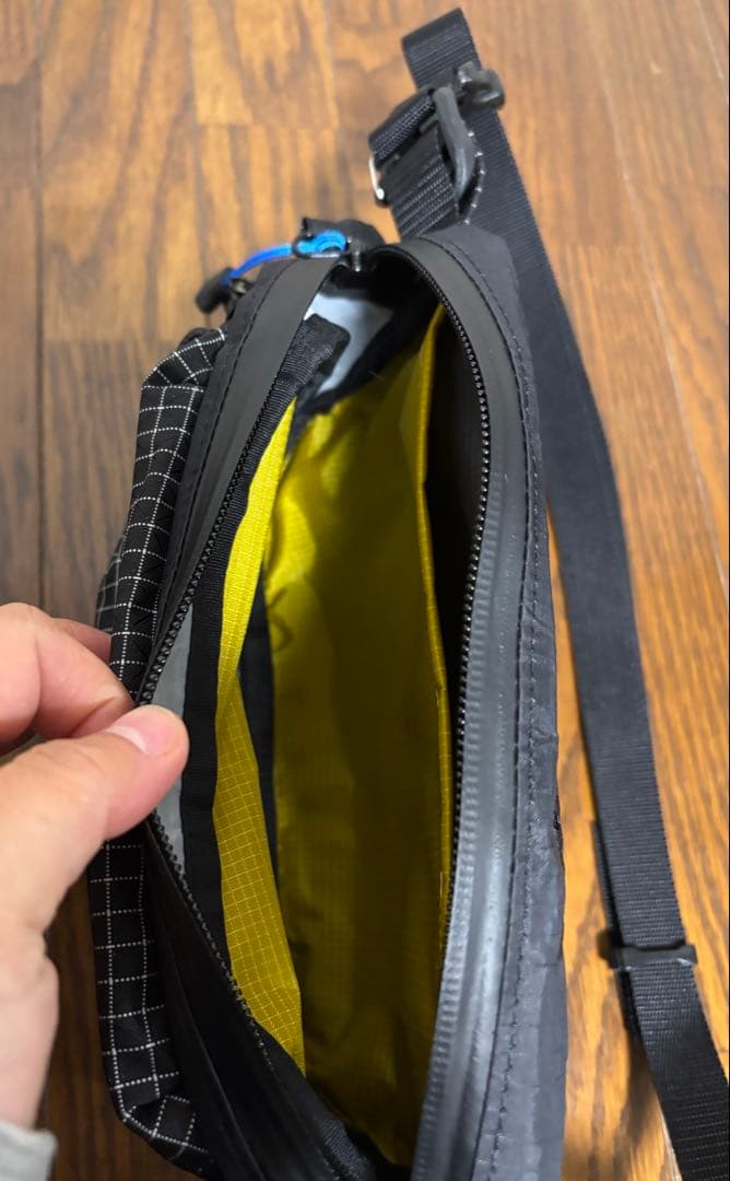 MIYAGEN ボディバッグ ブラック チェック柄