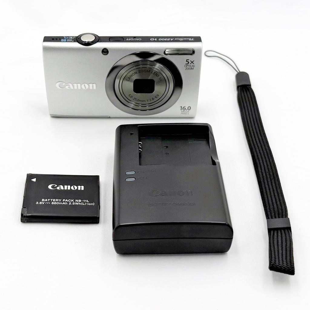 【美品】キヤノン PowerShot A2300 シルバー コンデジ カメラ