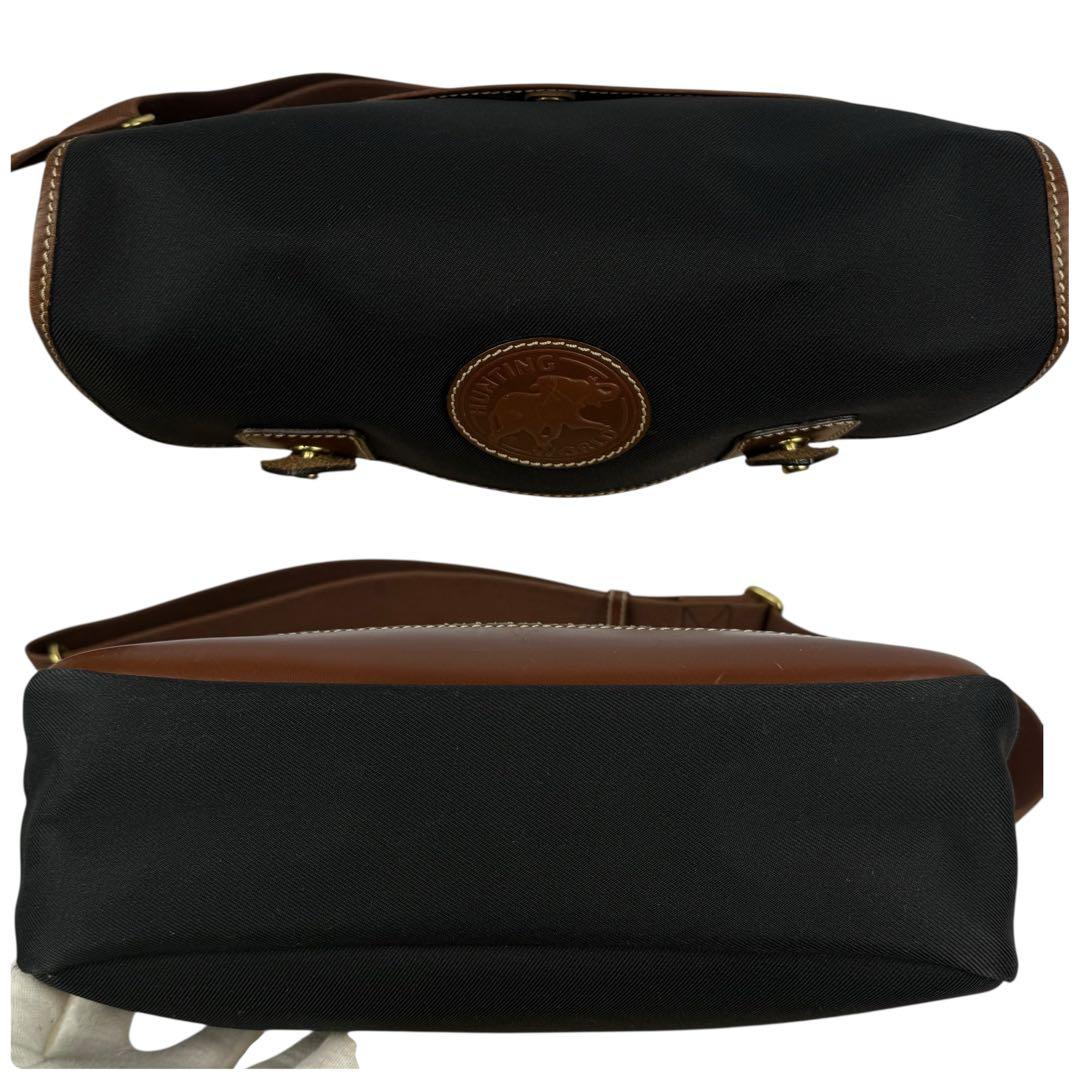 ハンティングワールド サファリトゥデイ メッセンジャーバッグ 黒 ブラウン