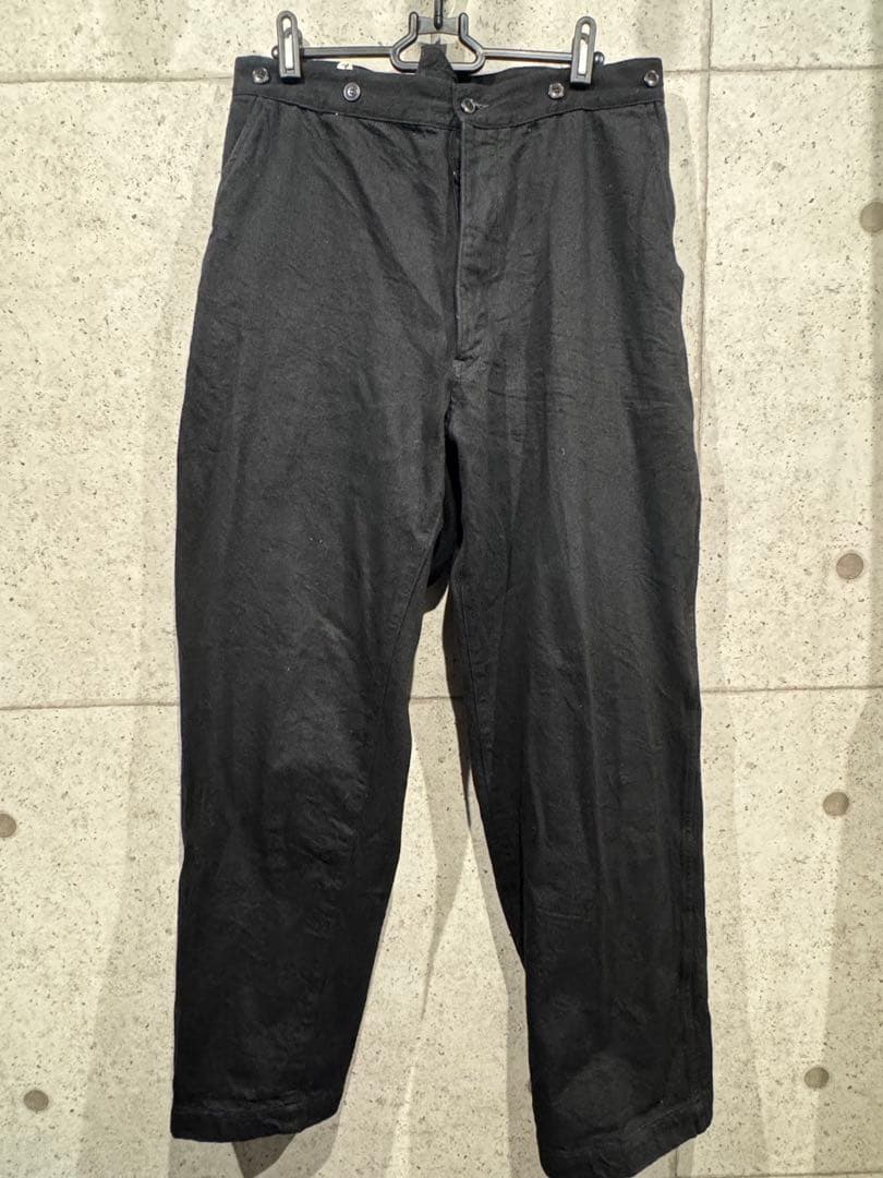 COMOLI 25SS デニムオーバーパンツ B01-03002 黒