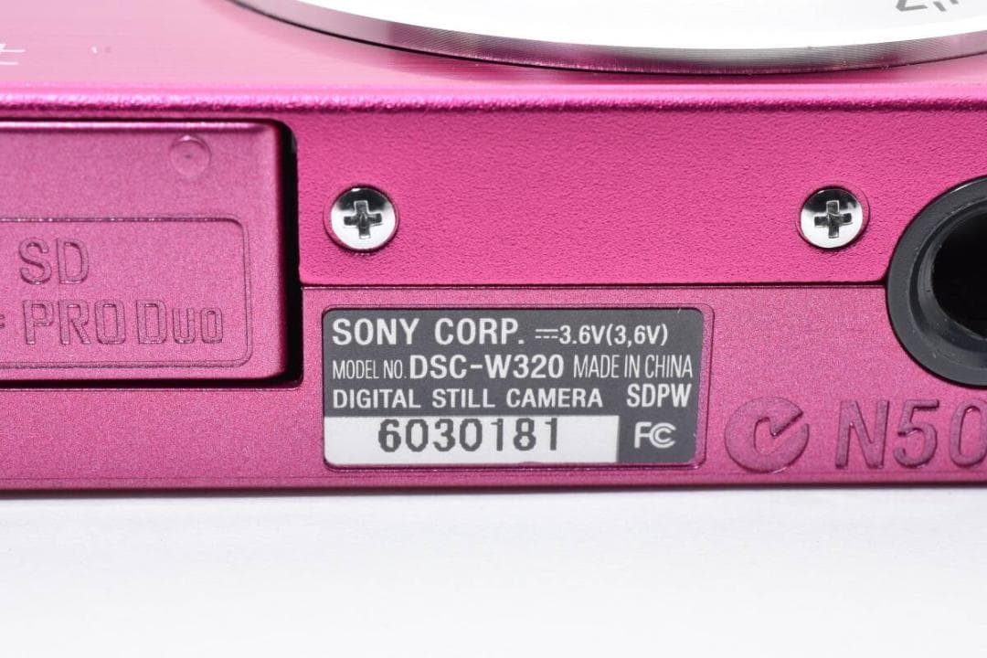 【極美品】SONY Cyber-shot DSC-W320 ピンク 動作品