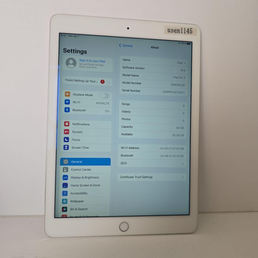iPad本体 Apple iPad air2 64 gb