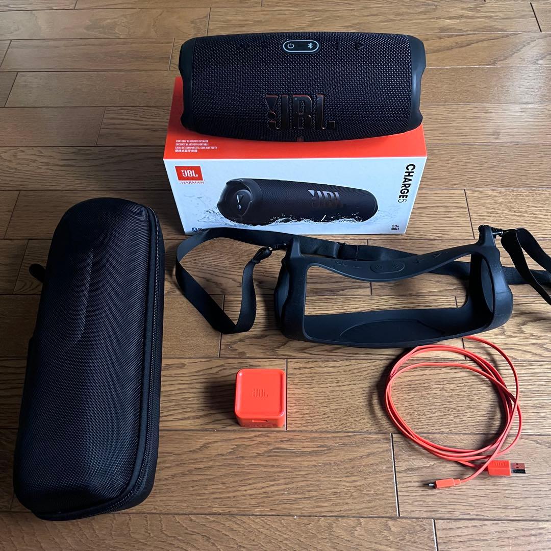 JBL Charge 5 ブラック Bluetooth スピーカー ケース付き