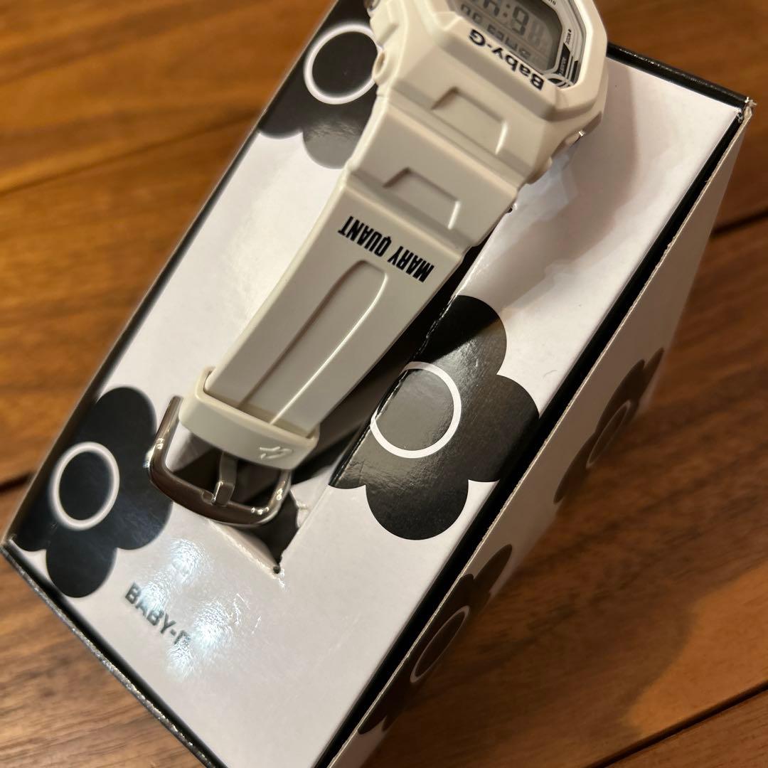 MARY QUANT Baby-G ホワイト デジタル腕時計