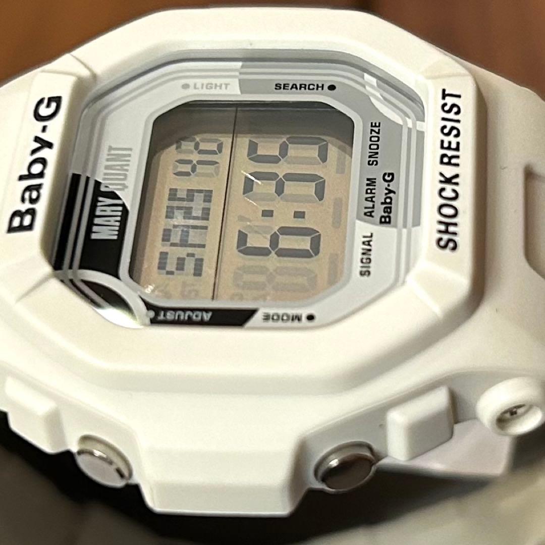MARY QUANT Baby-G ホワイト デジタル腕時計