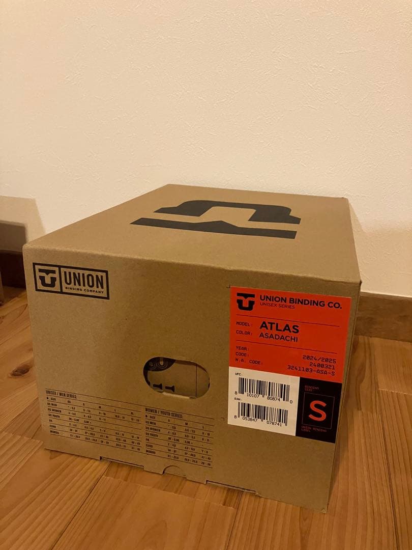 【新品未使用】UNION ATLAS 24-25 Sサイズ