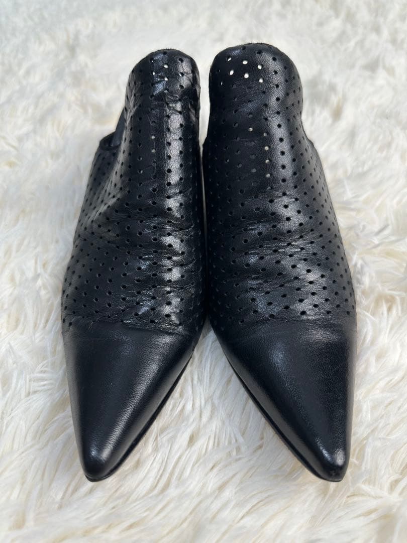 希少DIRK BIKKEMBERGS ブラックミュール＆ブーツ2way35.5