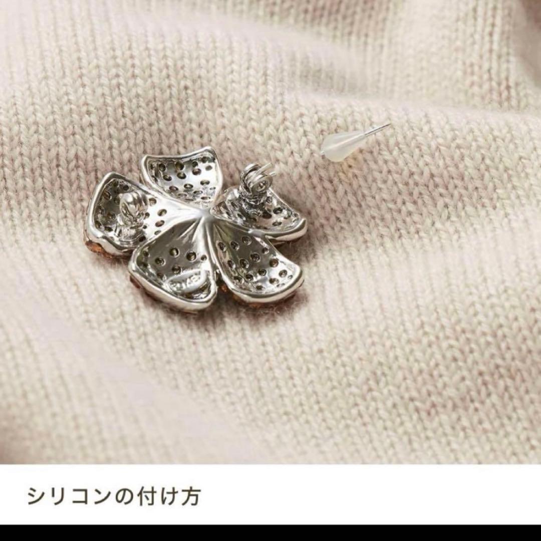 FOXEY 定番フラワー ブローチ ピンク